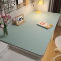 Environmental protection desk mat students leather solid color coffee table mat oil proof table cloth learning computer desk mat non-slip