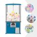 OUKANING 0.25$ Coin Candy Bulk Vending Machine 4.5-5cm Capsule Toys Gumball Machine for Retail Store Candy Machine with Key Blue