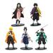 WGOUP 5 Pack Demon Slayer Figures 6.3 inch Demon Slayer Action Figure PVC Toys Kochou Shinobur Anime Figure Zenitsu Tanjiro Nezuko