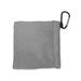 BAOSITY Golf Towels Golf Club Cleaning Towel with Clip 12cmx12cm Microfiber Golf Gift Golf Bag Towel Golf Ball Towel for Men Gray Carabiner Buckle