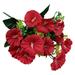 Miyuadkai Flowers Clearance 6 Artificial Flower Bouquets Of Morning Glory and Morning Glory Soft Decoration Opening Wedding Silk Flowers Home Decor Home Red