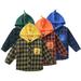 KYAIGUO Kids Toddler Boys Plaid Shirt Button down Shirt 1-7Y Long Sleeve Hooded Shirts Buffalo Plaid Shirt Top Fall Coat