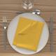 Lot de 3 serviettes de table 40x40 cm ALIX jaune radieux, par Soleil d'Ocre - Jaune