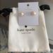 Kate Spade Jewelry | Brand New Kate Spade Faux Pearl Stud Earrings | Color: Gold/White | Size: Os