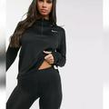 Nike Jackets & Coats | 2x Plus Size Women's Nike Running Jacket Sweatshirt Top Black / Cz2849-010 | Color: Black | Size: 2x