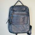 Free People Bags | Free People East End Leather Backpack Rare | Color: Blue/Gray | Size: Os