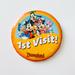 Disney Accessories | 5/$20 Disneyland Mickey Minnie Pluto Goofy Donald Daisy “1st Visit” Pin Button | Color: Orange/White | Size: Os