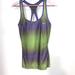 Nike Tops | Nike Dri Fit Victory Is Mine Racerback Training Race Run Tank Built In Bra Xl | Color: Green/Purple | Size: Xl