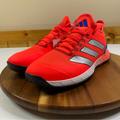 Adidas Shoes | Adidas Adizero Ubersonic 4 Tennis Shoes Men’s 9.5 Solar Red Athletic Sneakers | Color: Red | Size: 9.5