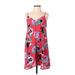 The Impeccable Pig Sleeveless Blouse: Red Floral Tops - Women's Size X-Small