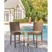 Signature Design by Ashley Patio Bar Stool w/ Cushion Wicker/Rattan in Brown | 45 H x 21 W x 27 D in | Wayfair P749-130