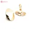 10 PZ 18 K Colore Oro Ottone Onda Forma Ovale Orecchini Clip di Alta Qualità Fai Da Te Creazione di Gioielli Orecchini Accessori per Le Donne