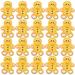 Miniture Decoration Simulation Gingerbread Man Christmas Ornaments Resin Charms Cartoon Phone Case Jewelry Making Materials Fake Japanese Decorations 30 Pcs