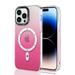 Magnetic Case for Apple iPhone 13 iPhone 13 Magsafe Case Wireless Charging Support Gradient Color Anti-Scratch Shockproof Phone Case Cover for Apple iPhone 13 - Rose