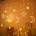 MIARHB Leds Strip Lights Fairy Lights for Valentine s Day Easter Star Moon Light LED Colored Light Outdoor Camping Light String Layout Festival Atmosphere Sky Curtain Decorative Light