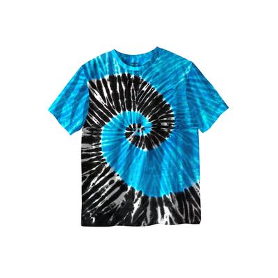 Plus Size Women's Lightweight Tie-Dye Crewneck Tee...