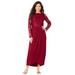 Plus Size Women's Tulip-Hem Lace Dress by Roaman's in Rich Burgundy (Size 16 W)