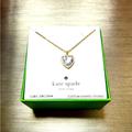 Kate Spade Jewelry | Brand New - Kate Spade Gold Toned Heart Necklace Box Included | Color: Gold | Size: Os