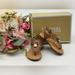 Michael Kors Shoes | Michael Kors Girl’s Cognac Brown Charm T-Strap Sandal | Color: Brown | Size: 6bb