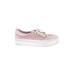 DC* Sneakers: Pink Print Shoes - Women's Size 6 - Almond Toe
