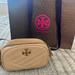Tory Burch Bags | Authentic Nwt Tory Burch Chevron Crossbody Camera Bag Fleming Soft Leather | Color: Cream | Size: Os