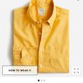 J. Crew Shirts | Jcrew Secret Wash Cotton Poplin Shirt | Color: Gold | Size: L