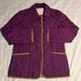 Dooney & Bourke Jackets & Coats | Dooney & Bourke Purple Quilted Logo Lined Jacket Xs | Color: Purple | Size: Xs