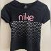 Nike Shirts & Tops | Nike Girls Tshirt With Pink Nike Logo/White Polka Dots. Size Xl Cotton Material. | Color: Black/Pink | Size: Xlg