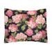 thomasville at home Summerwind Pink Floral 100% Cotton Sham 100% Cotton in Pink/Black | 25 H x 31 W x 0.18 D in | Wayfair SS7705