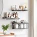 17 Stories Terrico Wall, 3+1 Tier Bathroom Shelves Wood in Gray | 5.9 H x 15.8 W x 5.9 D in | Wayfair 2D828A8E78EB45B4927D8D769C676301