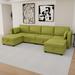 Multi Color Sectional - Latitude Run® Sectional Sofa U Shaped Modular Couch_33.46 x 110.24 x 55.12 Linen | 33.46 H x 110.24 W x 55.12 D in | Wayfair