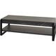 Rack tv HHG 703, Table tv Lowboard Table tv, métal 42x120x44cm aspect marbre gris - grey