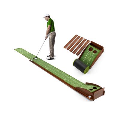 Costway Golf Putting Mat Practice Training Aid wit...