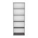 Bookcase 4-Shelves Benzoni, Office, Matt Gray / White,High quality and durable