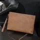 Luxus Vintage Clutch Tasche Männer Handtaschen verrückte Pferd Leder Clutches Tasche für Männer