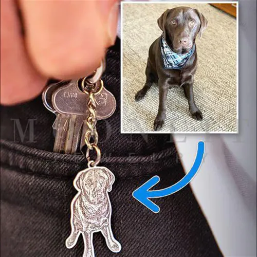Neue Personalisierte Auto Keychain Custom Dog Cat Bild Anhänger Nette Tier Personalisierte Geschenke