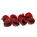 Huanledash 4Pcs/Set Pet Dog Puppy Non-Slip Soft Shoes Covers Rain Boots Footwear for Home