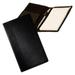 CintBllTer Refillable Leather Breast Pocket Composition Notebook Journal Checkbook Holder-Black