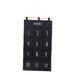 LOVIVER Hanging Organizing Pockets Magazine Storage Pockets Wall Hanging 12 Pocket Hanging File Organizer for Closet Cabinet Office Black