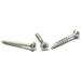 #8 x 1 3/4 Deck Screws / Square / Flat Head / Type 17 / Steel / High Corrosion Resistant Silver Zinc / With Nibs - 4000 Piece Carton