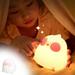 WSBDENLK Gugu Chicken Silicone Lamp Colorful Dimming Charging Nightlight Children S Sleeping Bedside Baby Feeding Lamp Nightlights - Plug In Led Table Lamps for Bedroom