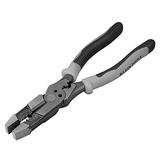 Klein Tools J215-8CR Multitool Pliers Hybrid Multi Purpose Tool / Crimper Wire Stripper Bolt Shearing Wire Grabbing Twisting Looping