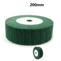 6 /8 Nylon Fiber Flap Polishing Wheel Disc Non-Woven Abrasive Buffing 320 Grit (200mm Green)