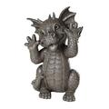 Pacific Giftware Garden Dragon Taunting Dragon Garden Display Decorative Accent Sculpture Stone Finish 10 Inch Tall