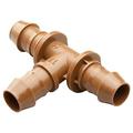 Rain Bird BT50/4PKS Drip Irrigation Universal Barbed Tee Fitting 5/8 1/2 .700 Drip Tubing 4-Pack