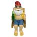 Hariumiu Cute Santa Ornament Outdoor Garden Santa Ornament Cute Resin Craft Weather-resistant Chair Dwarf Gnome Figure Figurine Statue Sculpture Yard Lawn