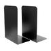 JUNTEX 1 Pair Metal Bookends Organizer Desktop Office Home Book Shelf Storage Holder Bo