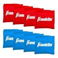 Franklin Sports Replacement Cornhole Bean Bags - Red + Blue Bean Bag Toss Bags - Includes (8) Bean Bags - (4) Red + (4) Blue Cornhole Bean Bag Replacements - 3.5 x 3.5