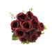 Waroomhouse Outdoor Artificial Plants Artificial Rose Bouquet Faux Flower Decor for Indoor Outdoor Use Realistic Long-lasting Fake Rose Buds Perfect Wedding Photo