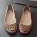 Coach Shoes | Coach Leather Ballet Flats, Size 8 | Color: Cream/Tan | Size: 8